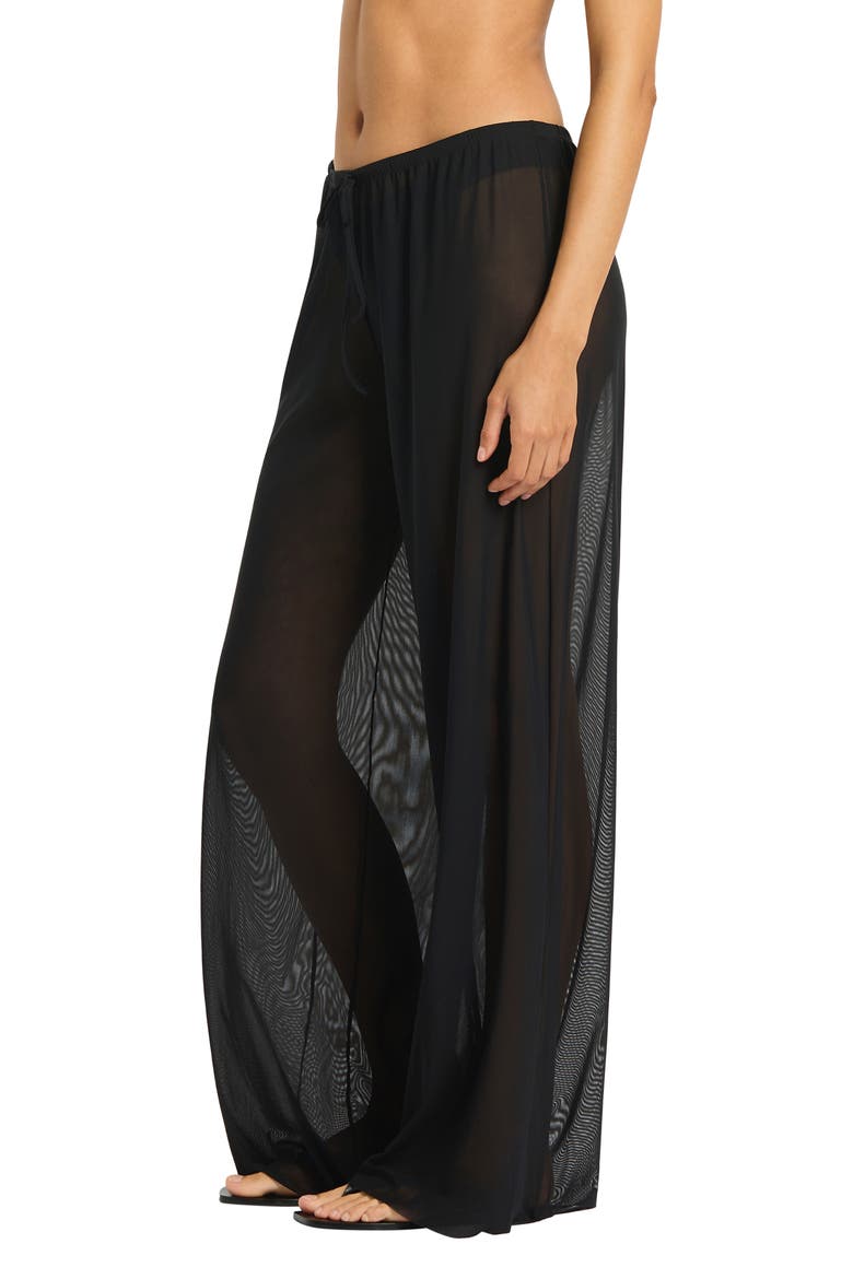 Riley Cover-Up Pants, Alternate, color, BLACK