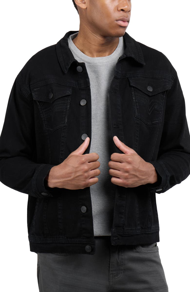XRAY Saddle Stitch Denim Jacket, Alternate, color, 