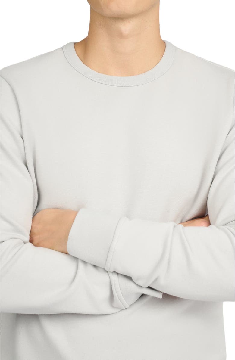 Onia Terry Crewneck Sweater, Alternate, color, Lunar Grey