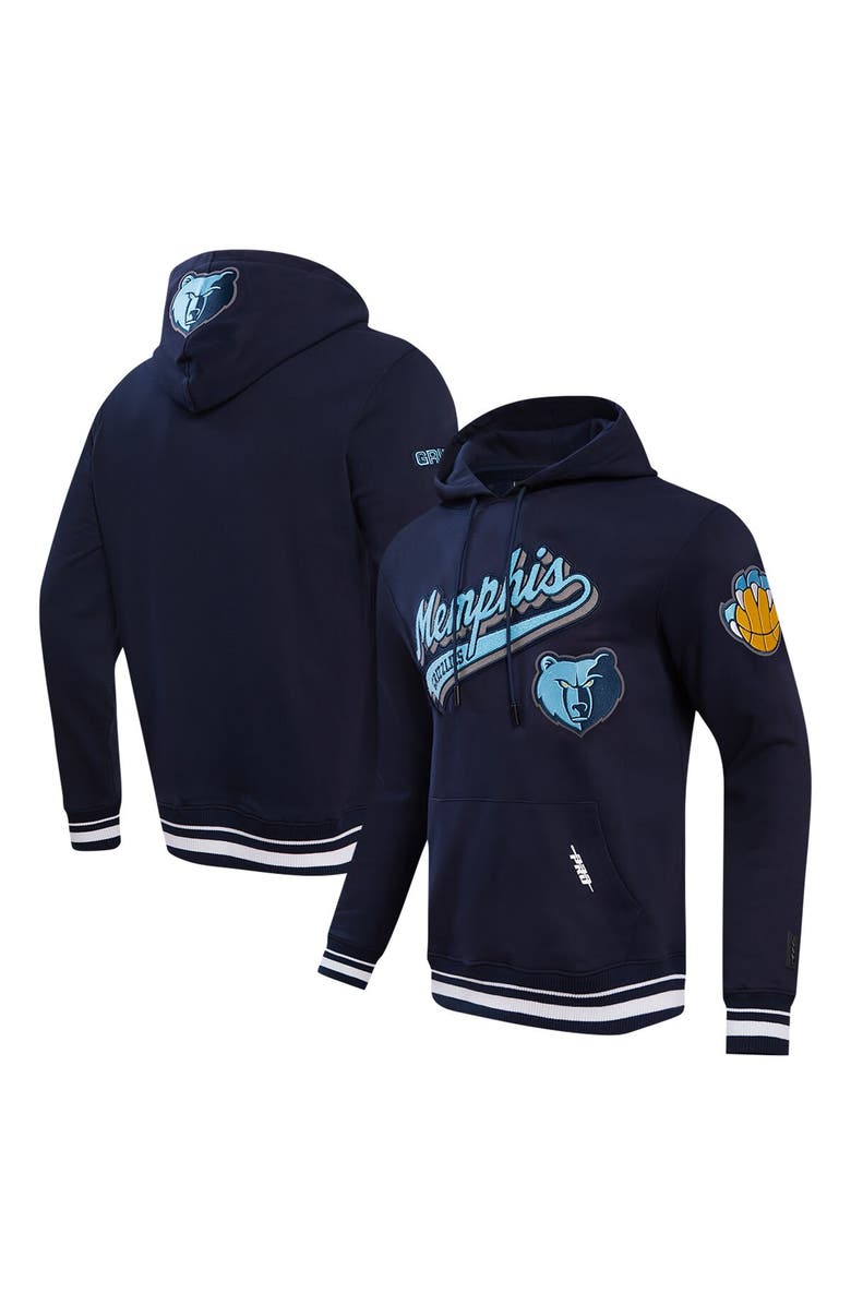 PRO STANDARD Men's Pro Standard Navy Memphis Grizzlies Script Tail Pullover Hoodie, Main, color, 
