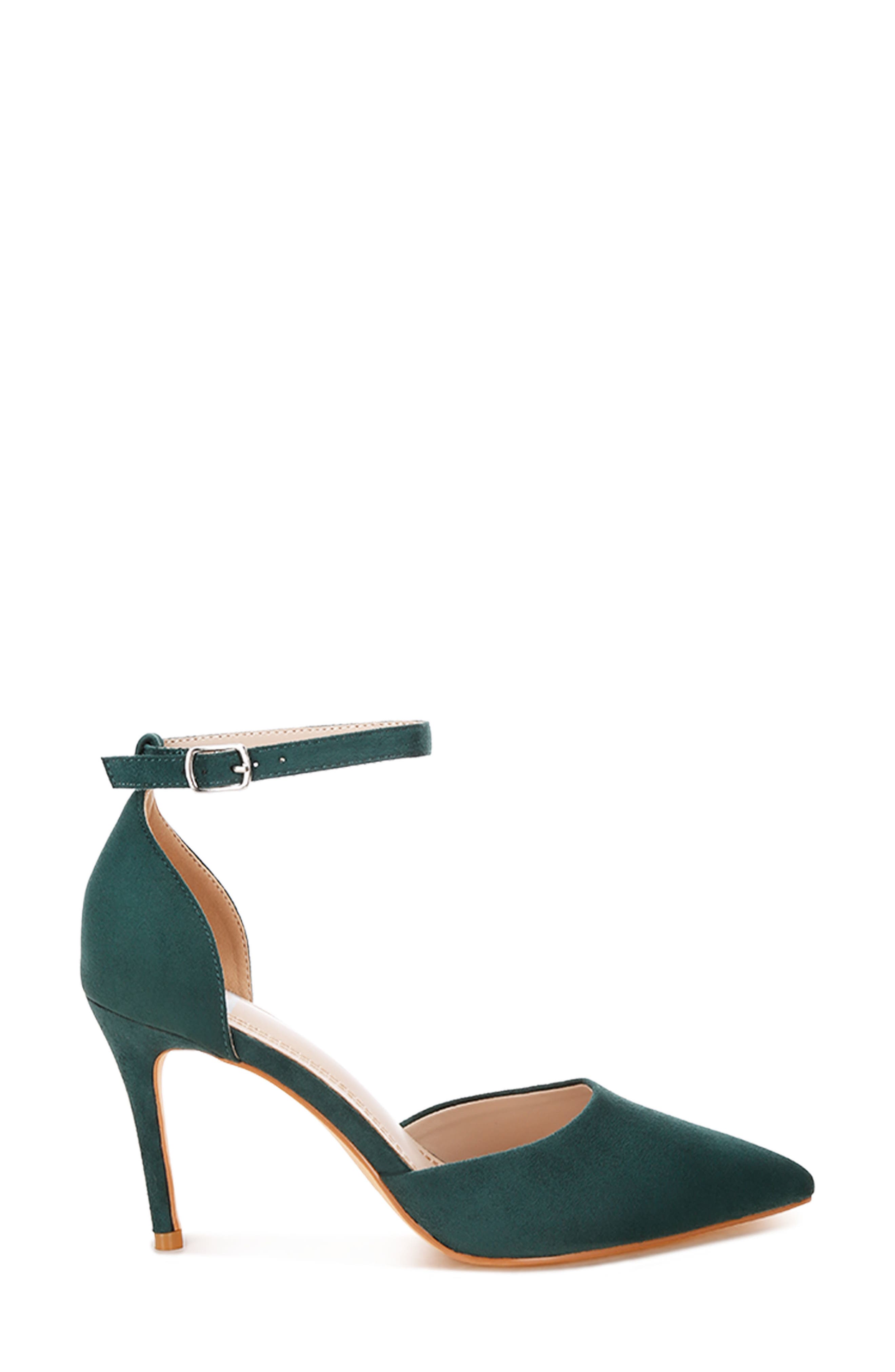 Dolona Pointed Toe Pump, Alternate, color, GREEN SUEDE