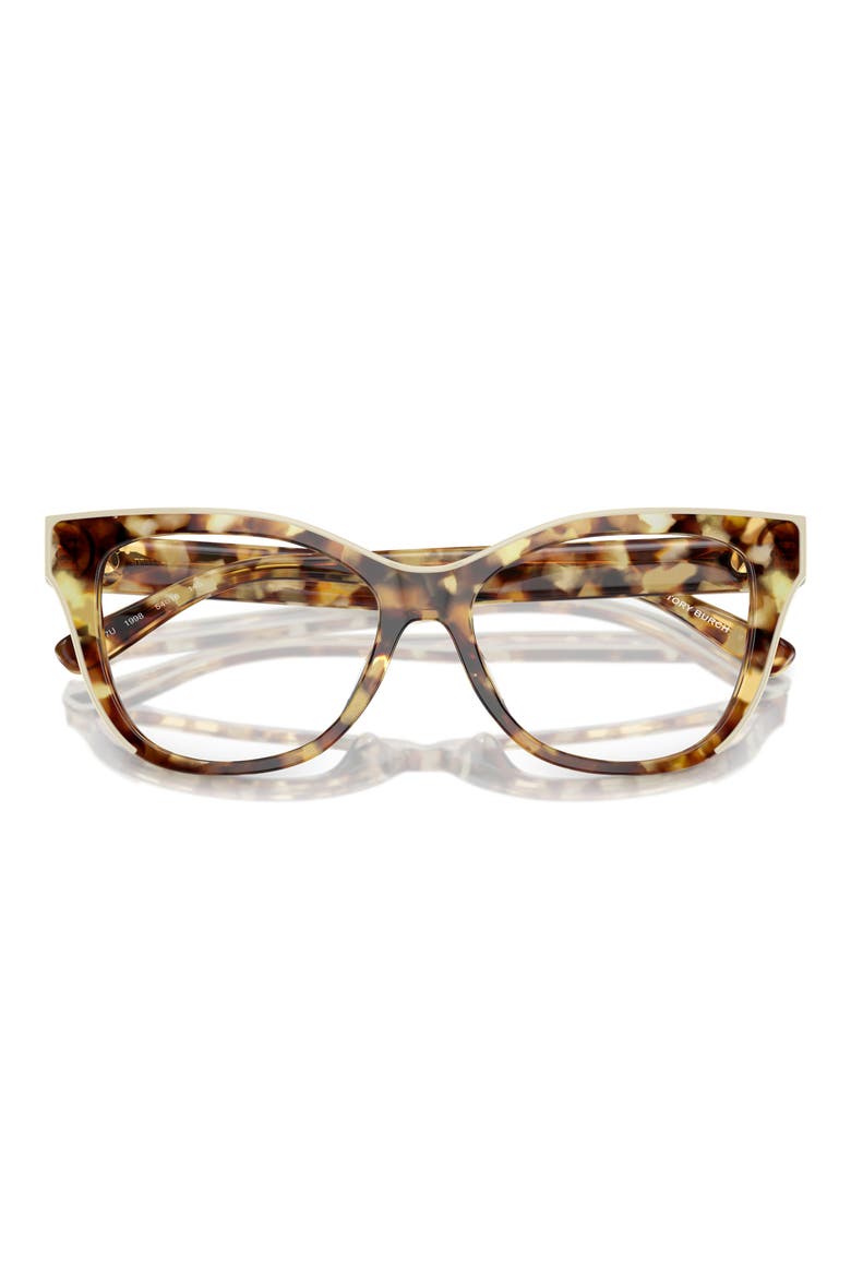 51mm Cat Eye Optical Glasses, Alternate, color, TORTOISE / IVORY