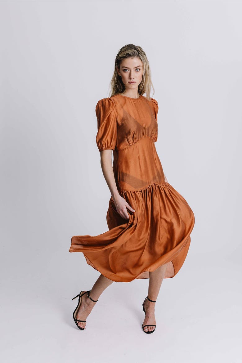 Indie Dress, Alternate, color, Copper
