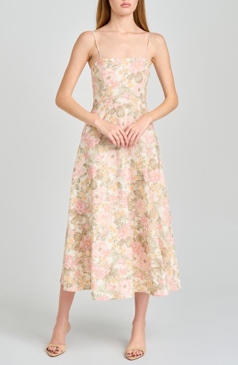 Josefina Floral Fit & Flare Midi Dress