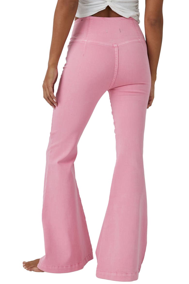Venice Beach Flare Pants, Alternate, color, PEONY