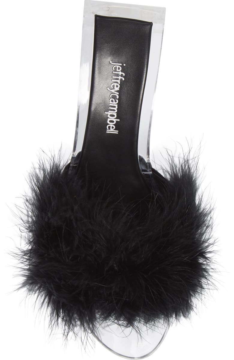 Jeffrey Campbell Luxuries Feather Sandal, Alternate, color,