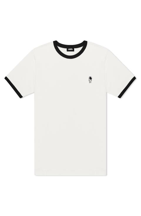Mens Astronaut Jersey Ringer Tee