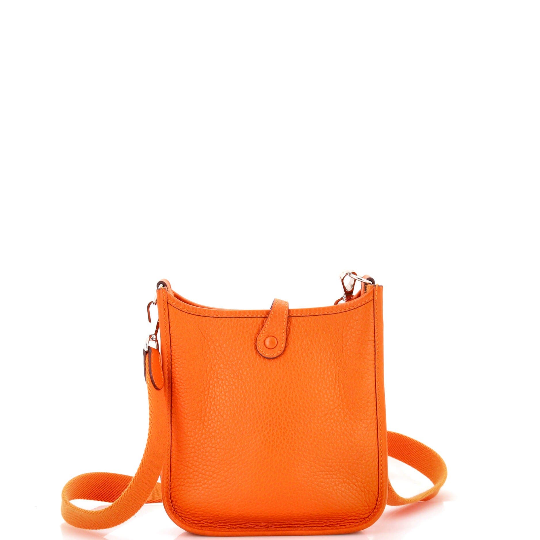 Pre-Owned Hermes Evelyne Bag Gen III Clemence TPM, Alternate, color, Orange H