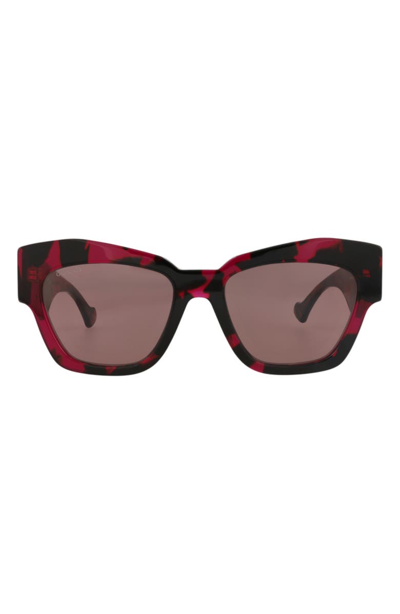 Gucci Novelty Sunglasses, Main, color, Havana Havana Brown