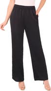 CeCe Straight Leg Elastic Waist Pants