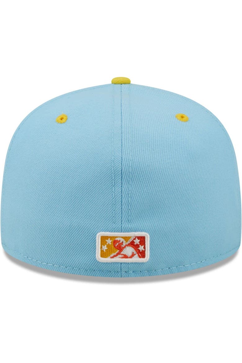 Men's New Era Light Blue/Orange Rayados de Winston-Salem Copa De La Diversion 59FIFTY Fitted Hat, Alternate, color, Blue