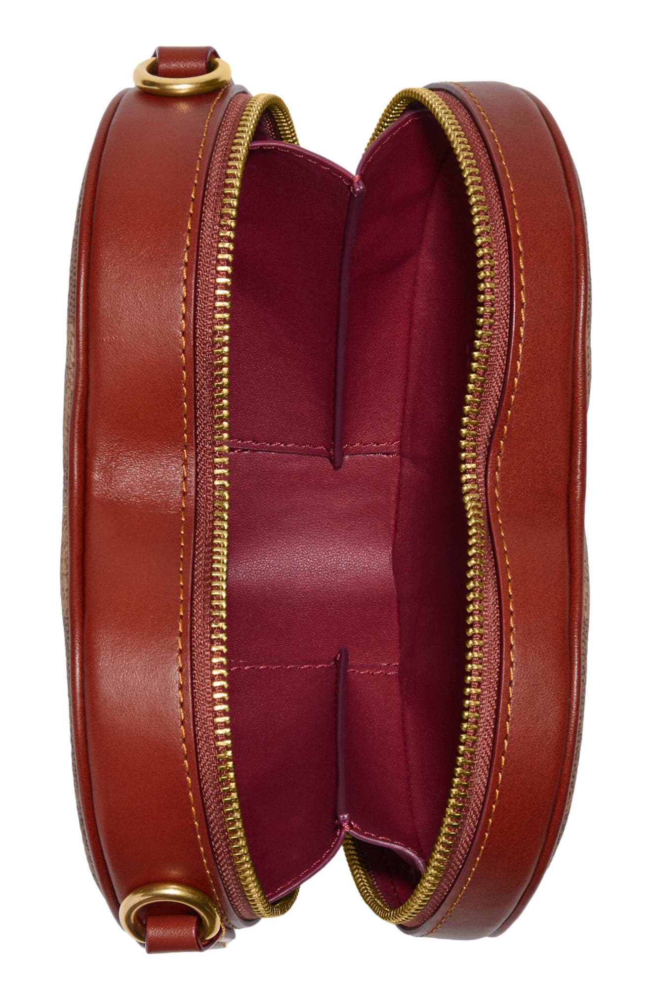 COACH Coated Canvas & Leather Heart Crossbody Bag, Alternate, color, 