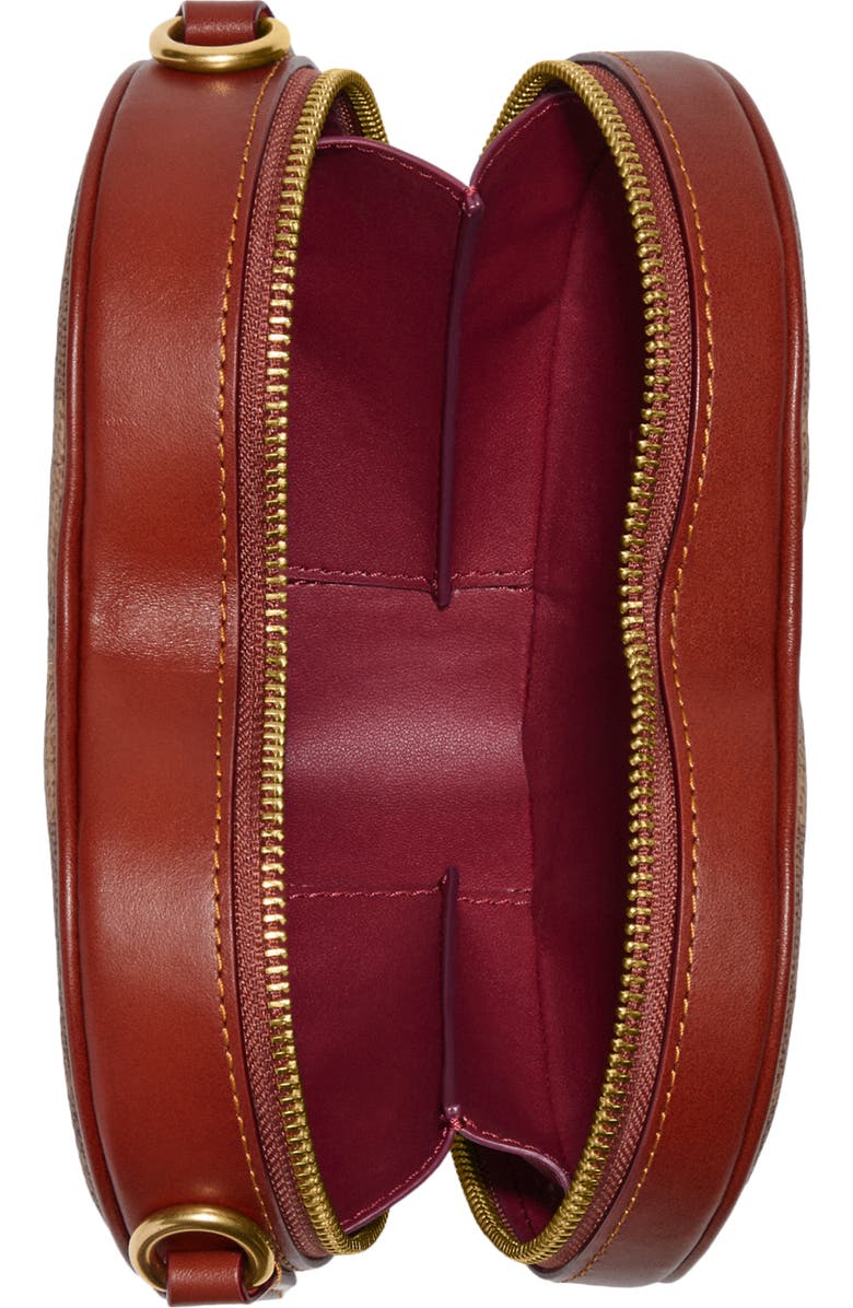 COACH Coated Canvas & Leather Heart Crossbody Bag, Alternate, color,