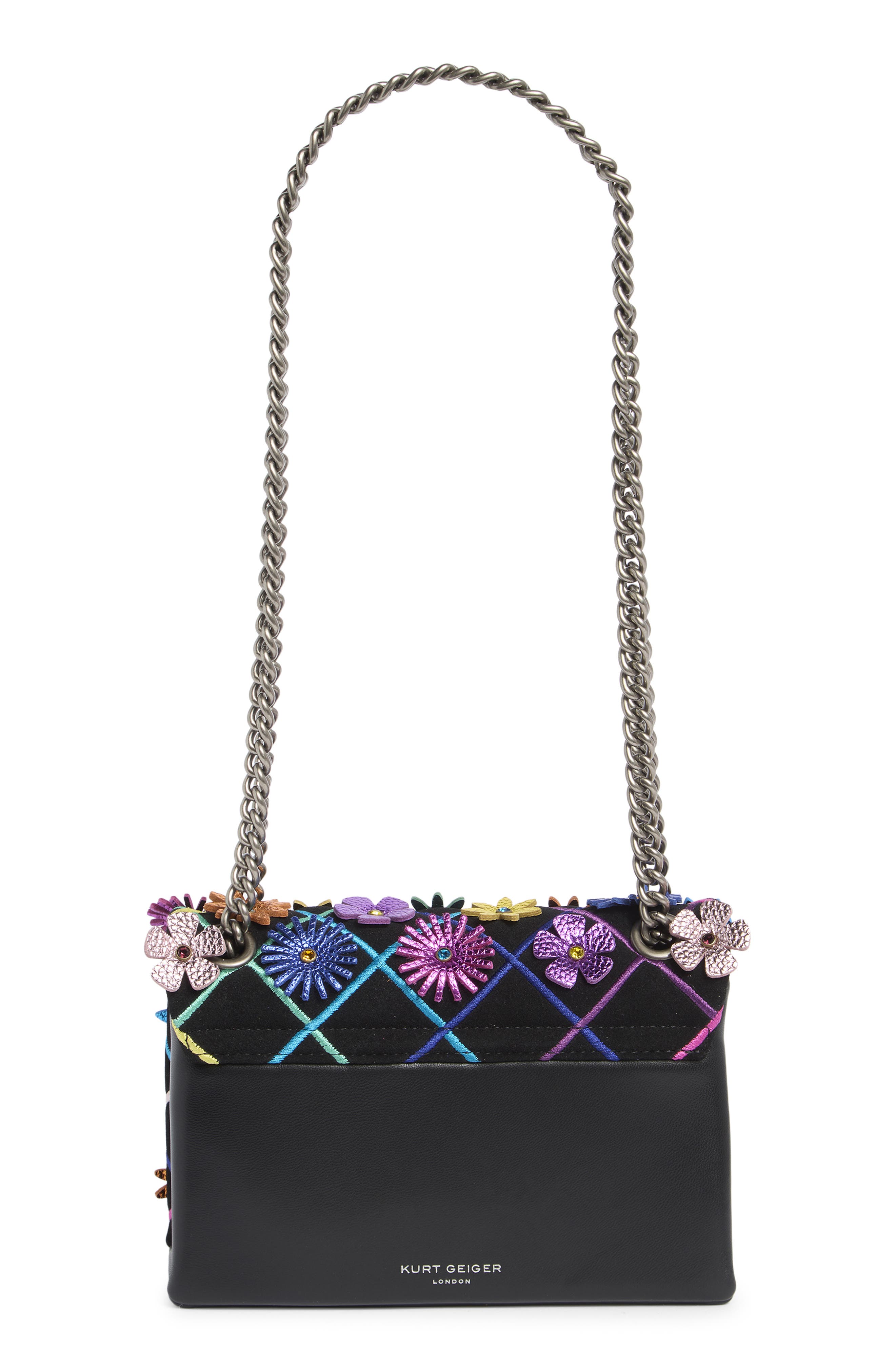 Kurt Geiger London Mini Kensington Flowers Convertible Shoulder Bag, Alternate, color, 