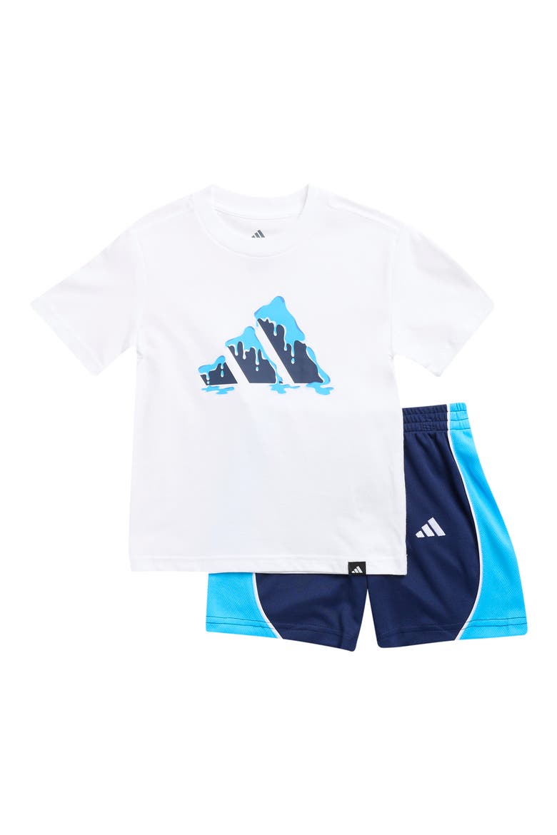Kids' Logo T-Shirt & Shorts Set, Main, color, WHITE