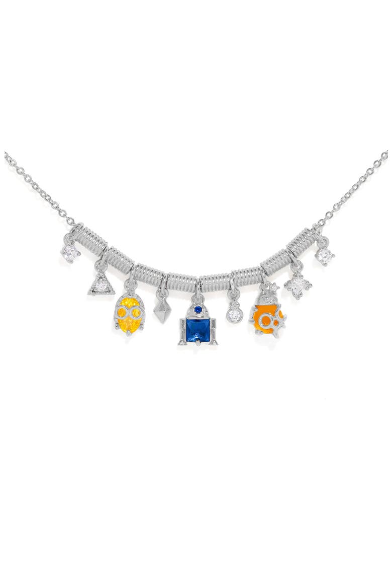Star Wars Droid Charm Bracelet, Main, color, SILVER