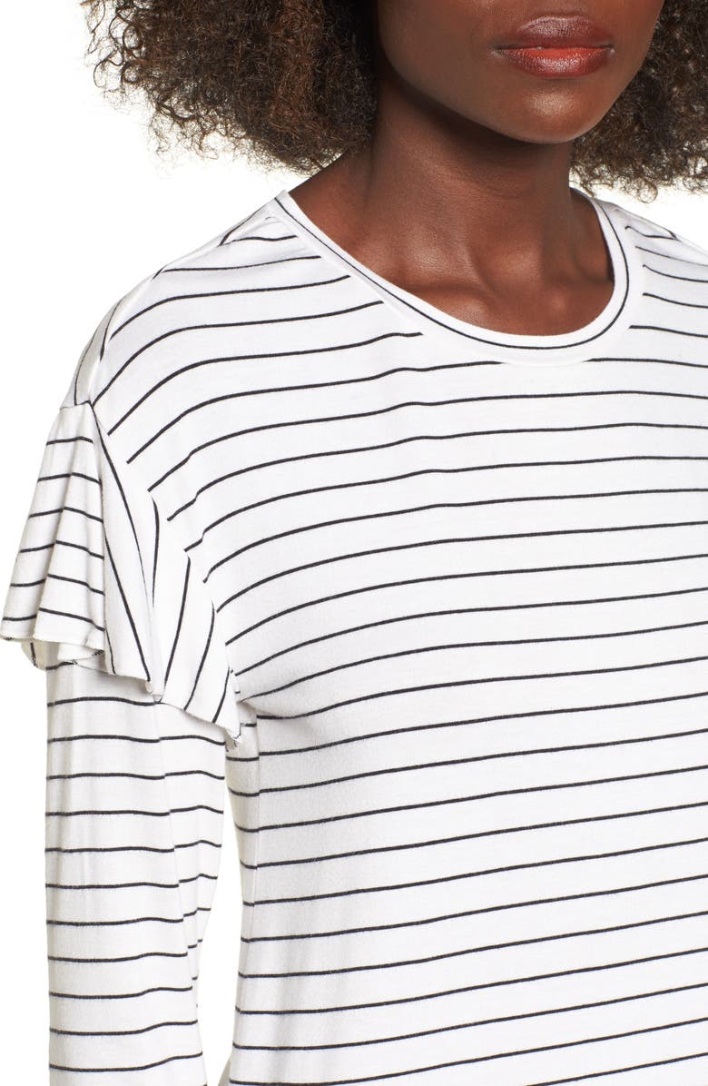 BP. Ruffle Shoulder Tee, Alternate, color, 