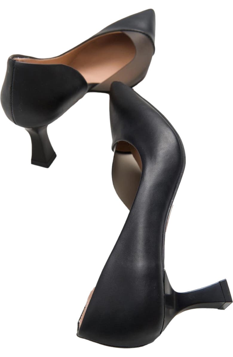 Prologue Shoes Vera Pointed Toe Pump, Alternate, color, Black Faux Leather
