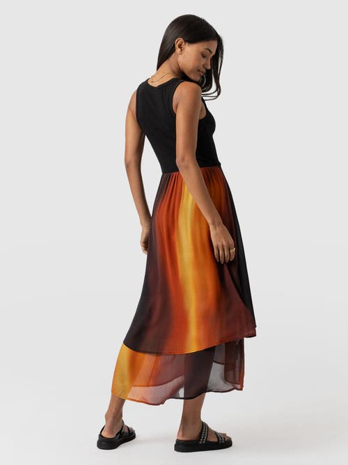 Saint And Sofia Saint + Sofia Etta Layered Dress In Orange