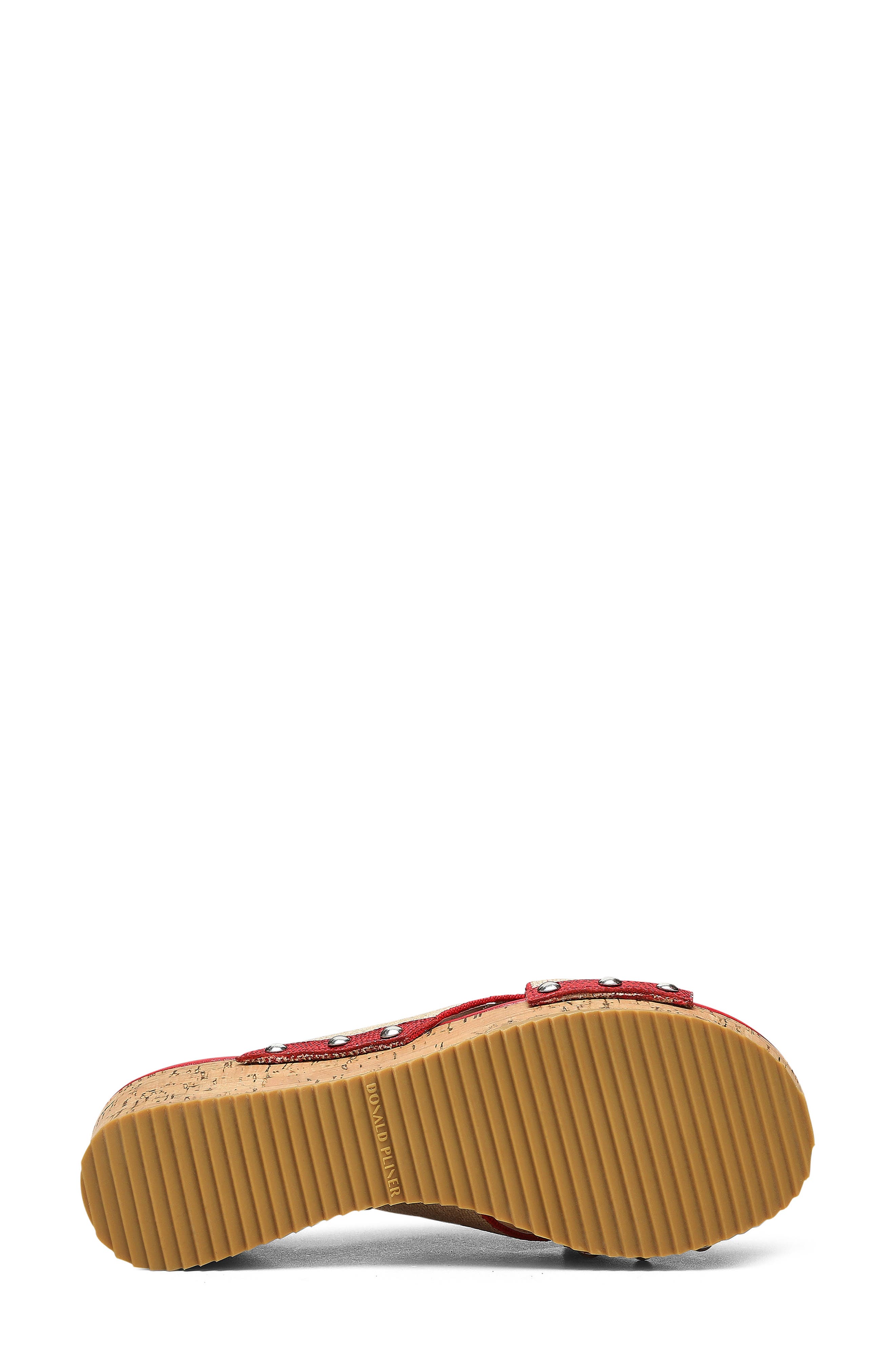Donald Pliner Summer Platform Wedge Sandal, Alternate, color, Tomato