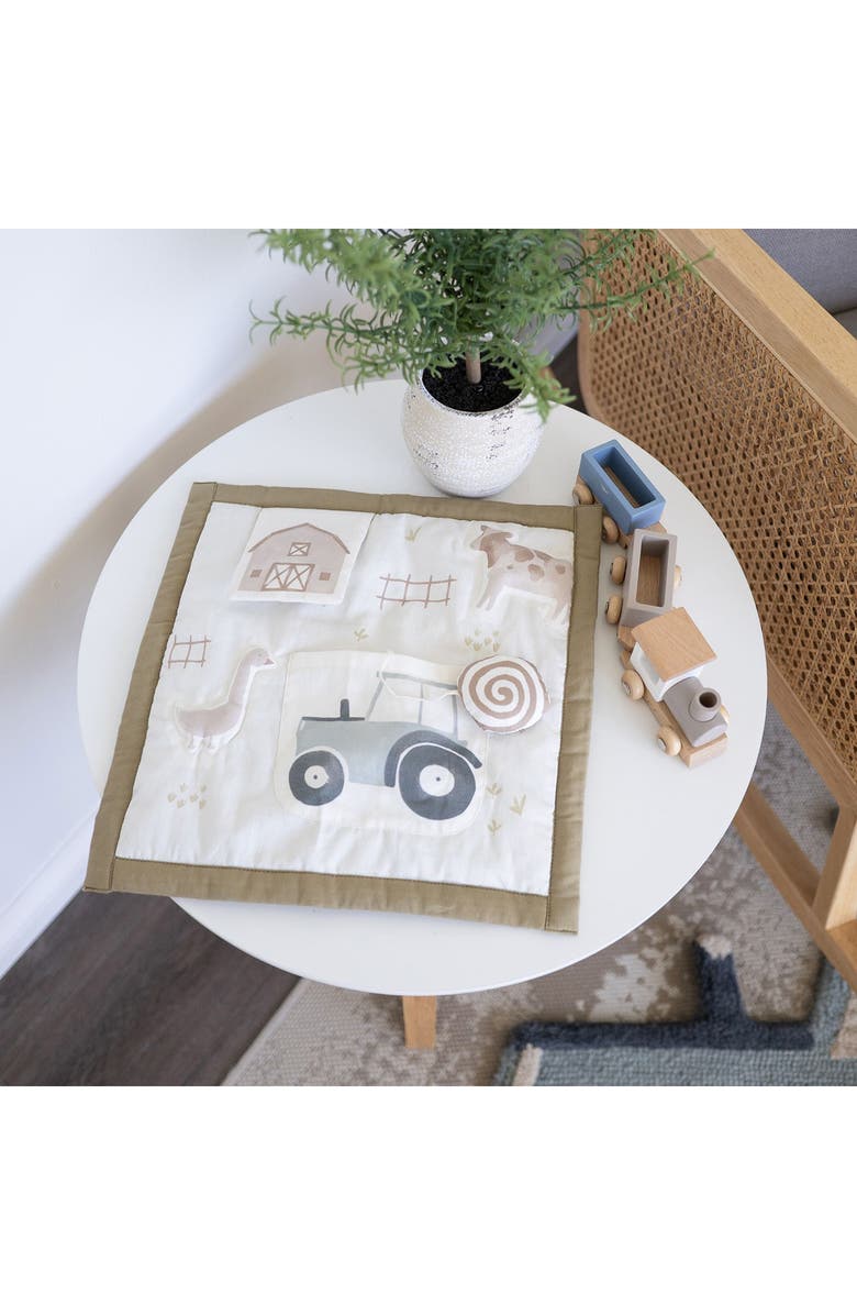 CRANE BABY Activity Travel Map, Alternate, color, Beige