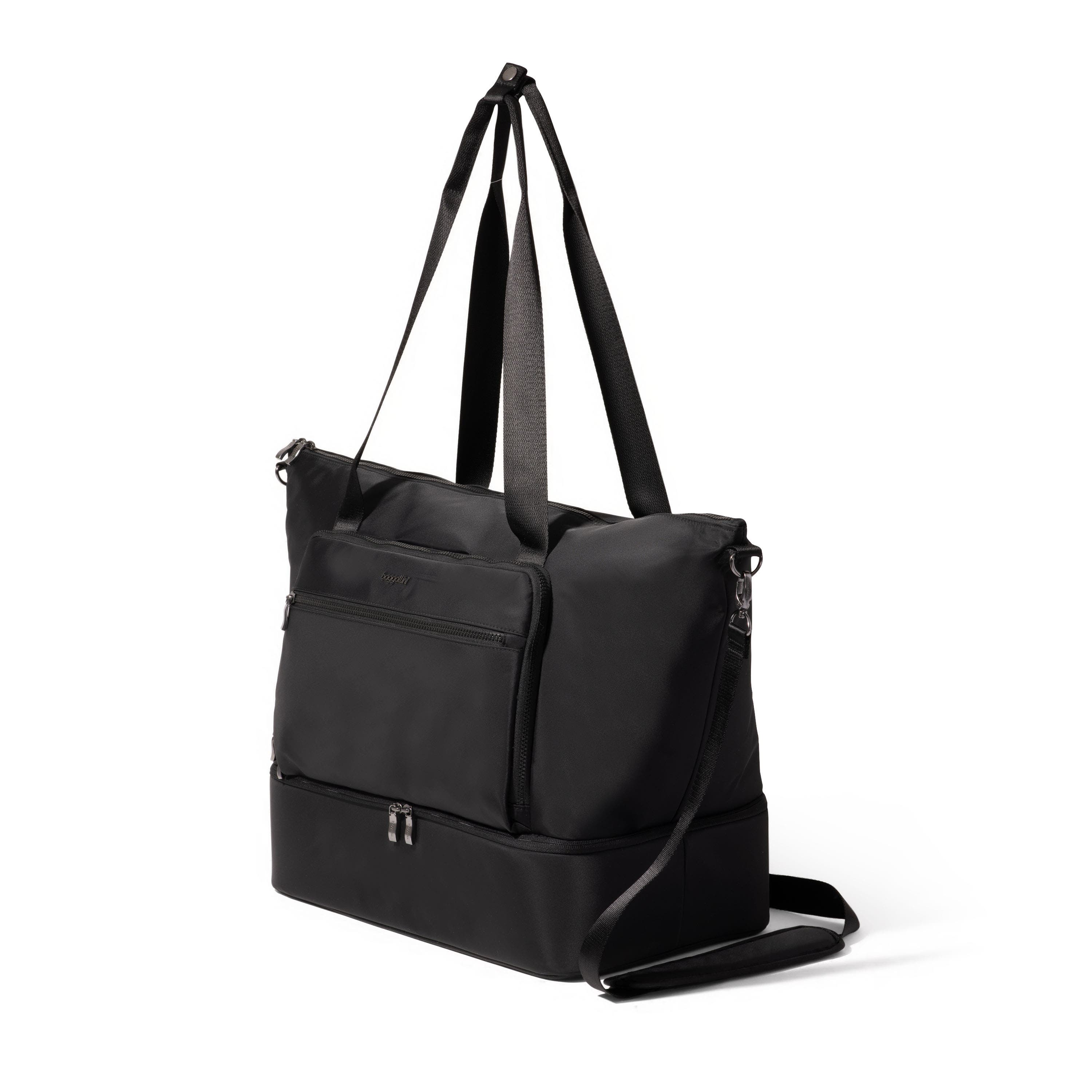 BAGGALLINI Park Ave Weekender Tote, Alternate, color, Black Twill