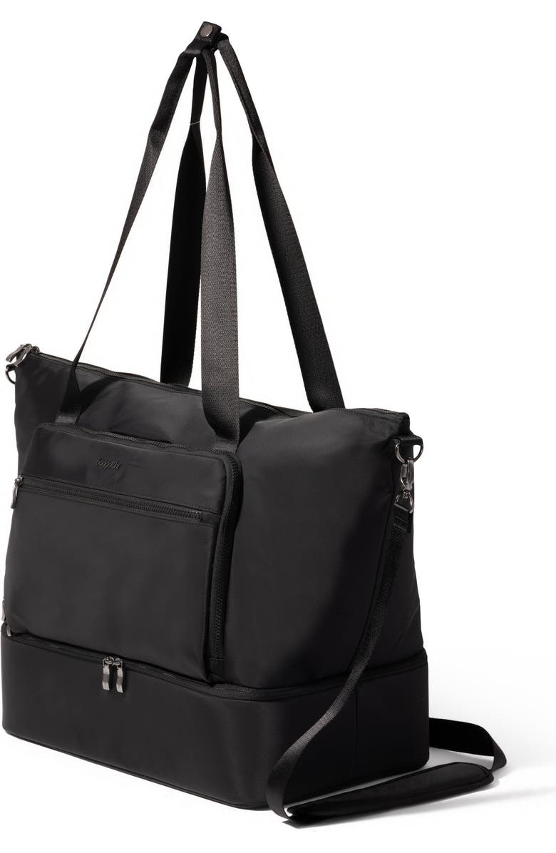 BAGGALLINI Park Ave Weekender Tote, Alternate, color, Black Twill