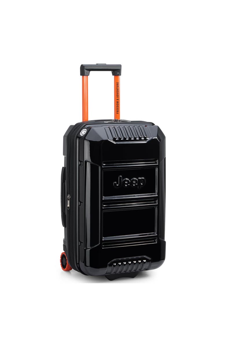 JH003B 21" Carry On Hardside Expandable Luggage with Two Wheels, Alternate, color, Black