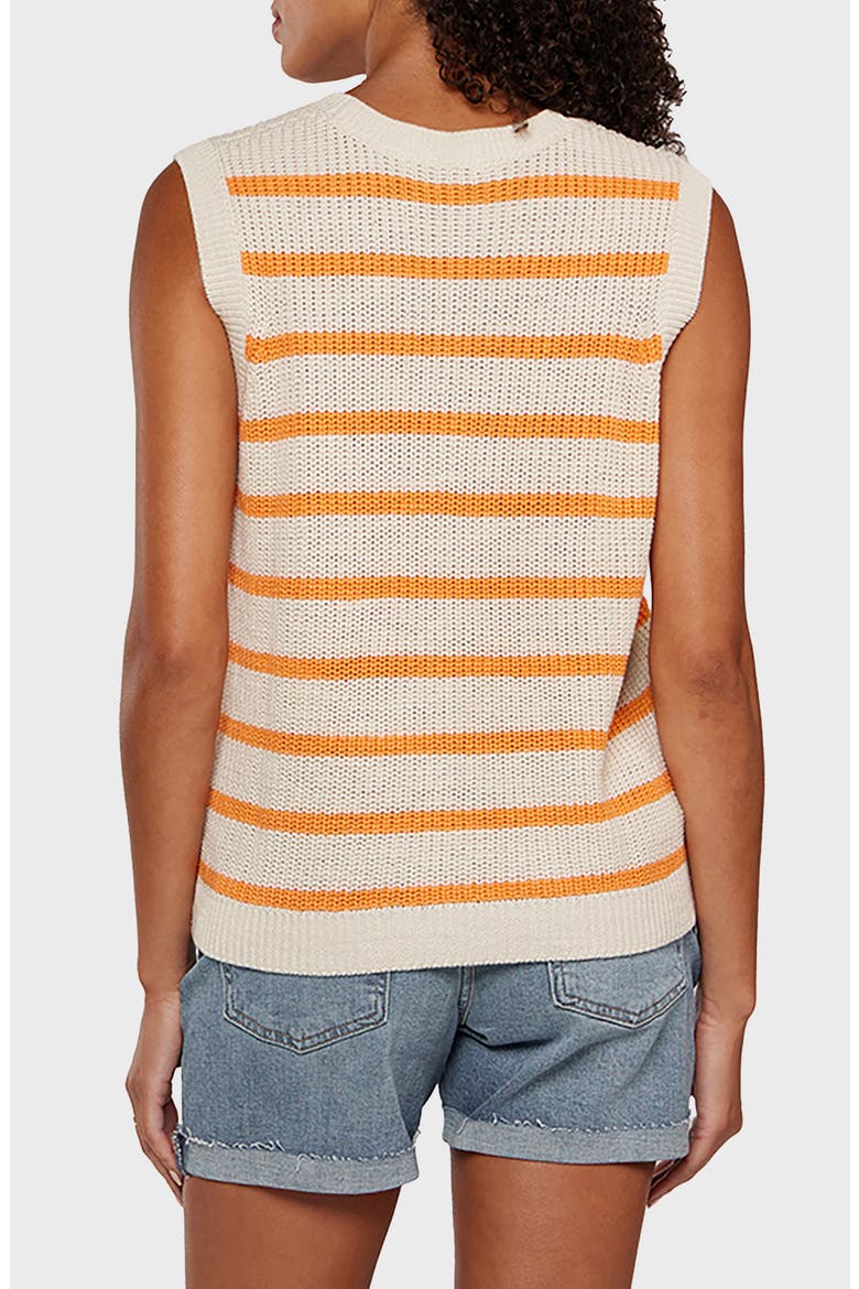 Amelia Sweater Vest, Alternate, color, IVORY/ APRICOT