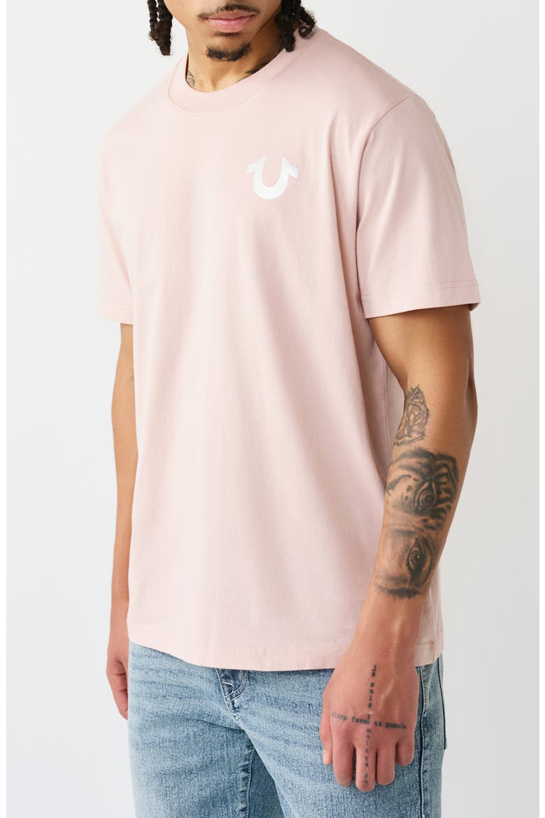 Marker Script Buddha Graphic T-Shirt, Alternate, color, SEPIA ROSE