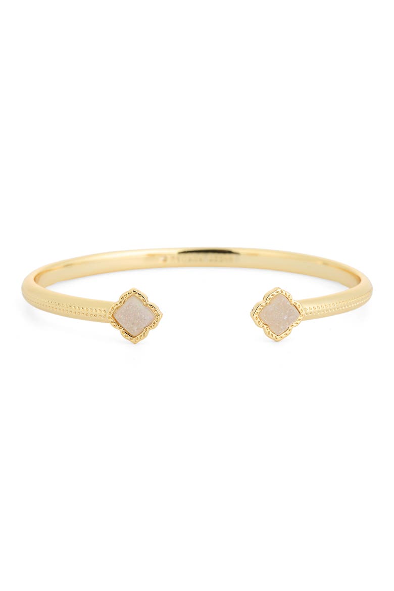 Mallory Stone Cuff Bracelet, Main, color, GOLD IRIDSCNT DRUSY