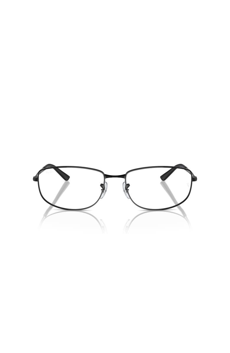 Ray-Ban 54mm Irregular optical glasses, Alternate, color, Black