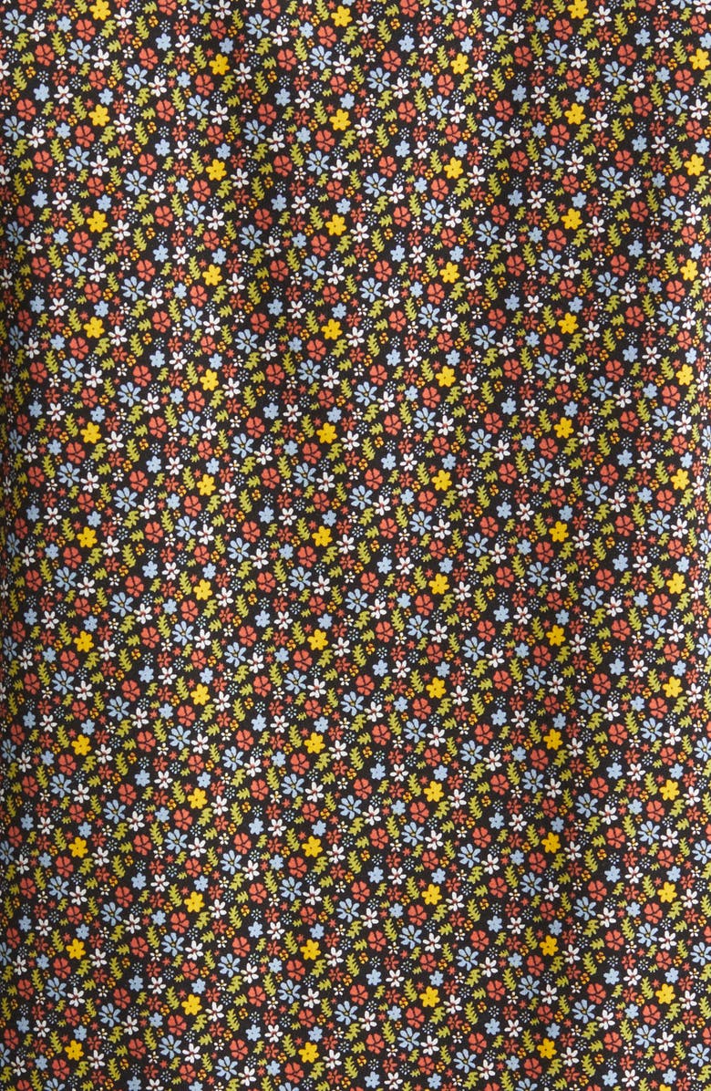 RVCA Micro Garden Floral Short Sleeve Button-Up Shirt, Alternate, color, 