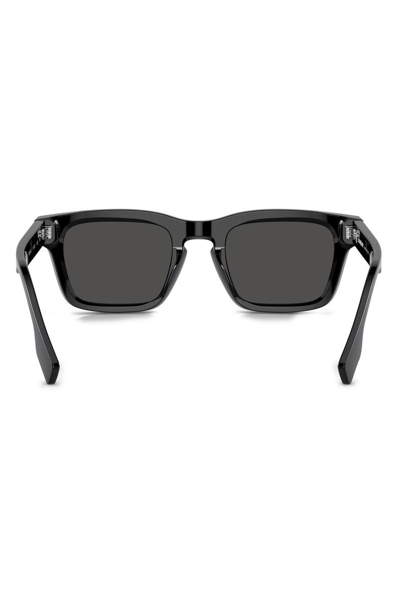 Burberry 51mm Rectangular Sunglasses, Alternate, color, Dark Grey