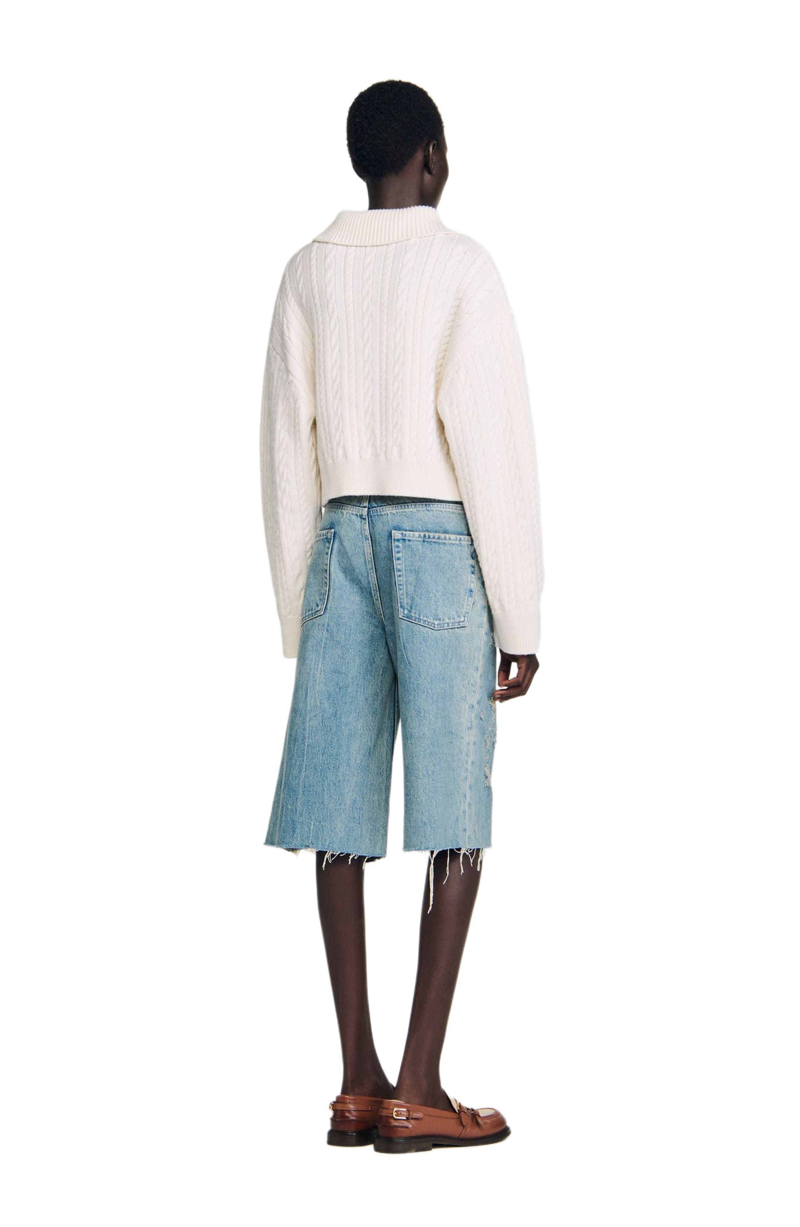Sailor-neck sweater - image 2