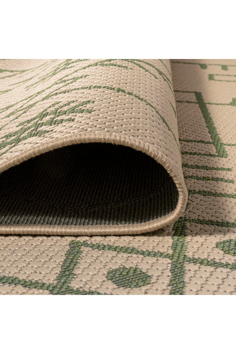 Boho Moroccan Indoor/Outdoor Area Rug, Alternate, color, Beige/Green
