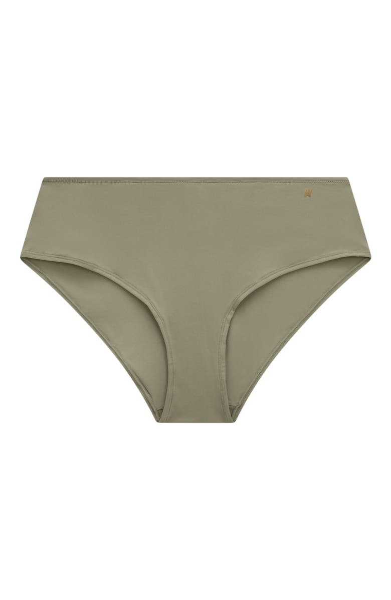 Nudea The Stretch Mid Rise Bikini Brief, Alternate, color, Sage Green