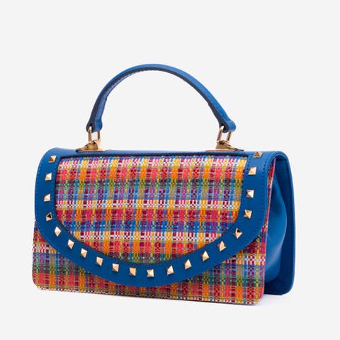 The Zoe Tweed Leather Handbag