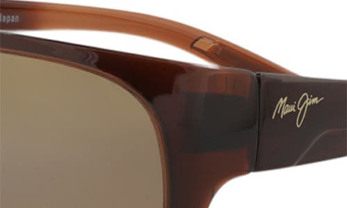 Maui Jim 63mm Polarized Wrap Sunglasses