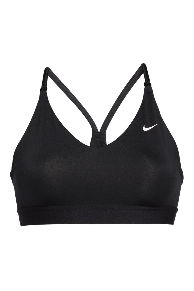 Dri-FIT Indy Non-Padded Sports Bra, Alternate, color, BLACK/ WHITE