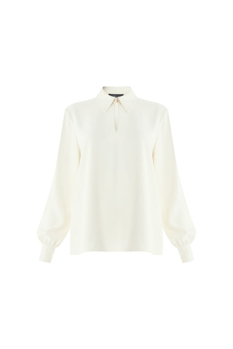 Jazmin Long Sleeve Blouse, Main, color, White