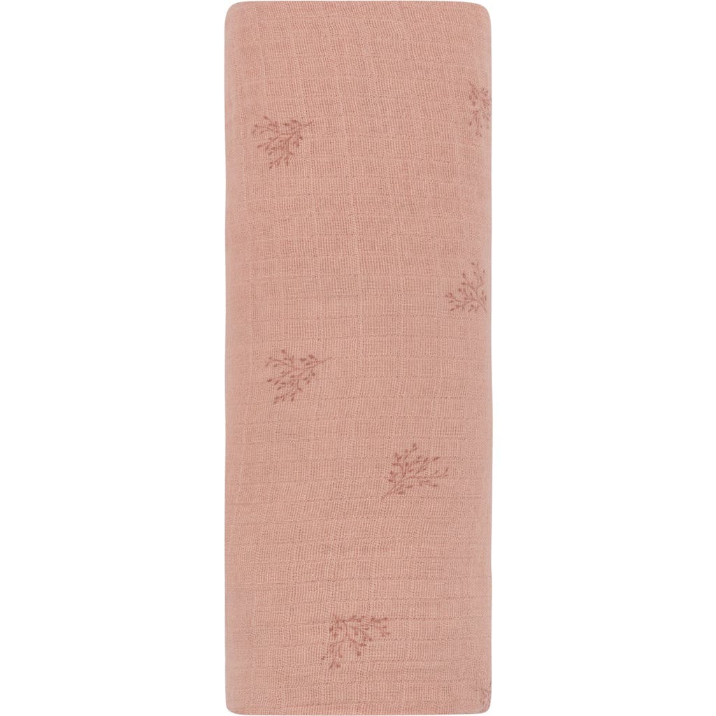 Ely's & Co. Velour Leaf Pattern Collection In Pink