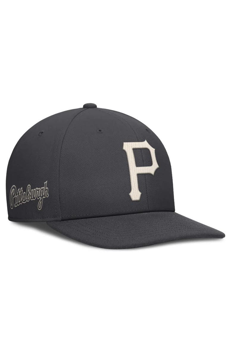 Nike Men's Nike Anthracite Pittsburgh Pirates Statement Pro Snapback Hat, Alternate, color, Anthracite