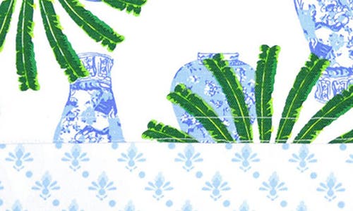 8 Oak Lane Ginger Palm Set Of 4 Placemats In Blue