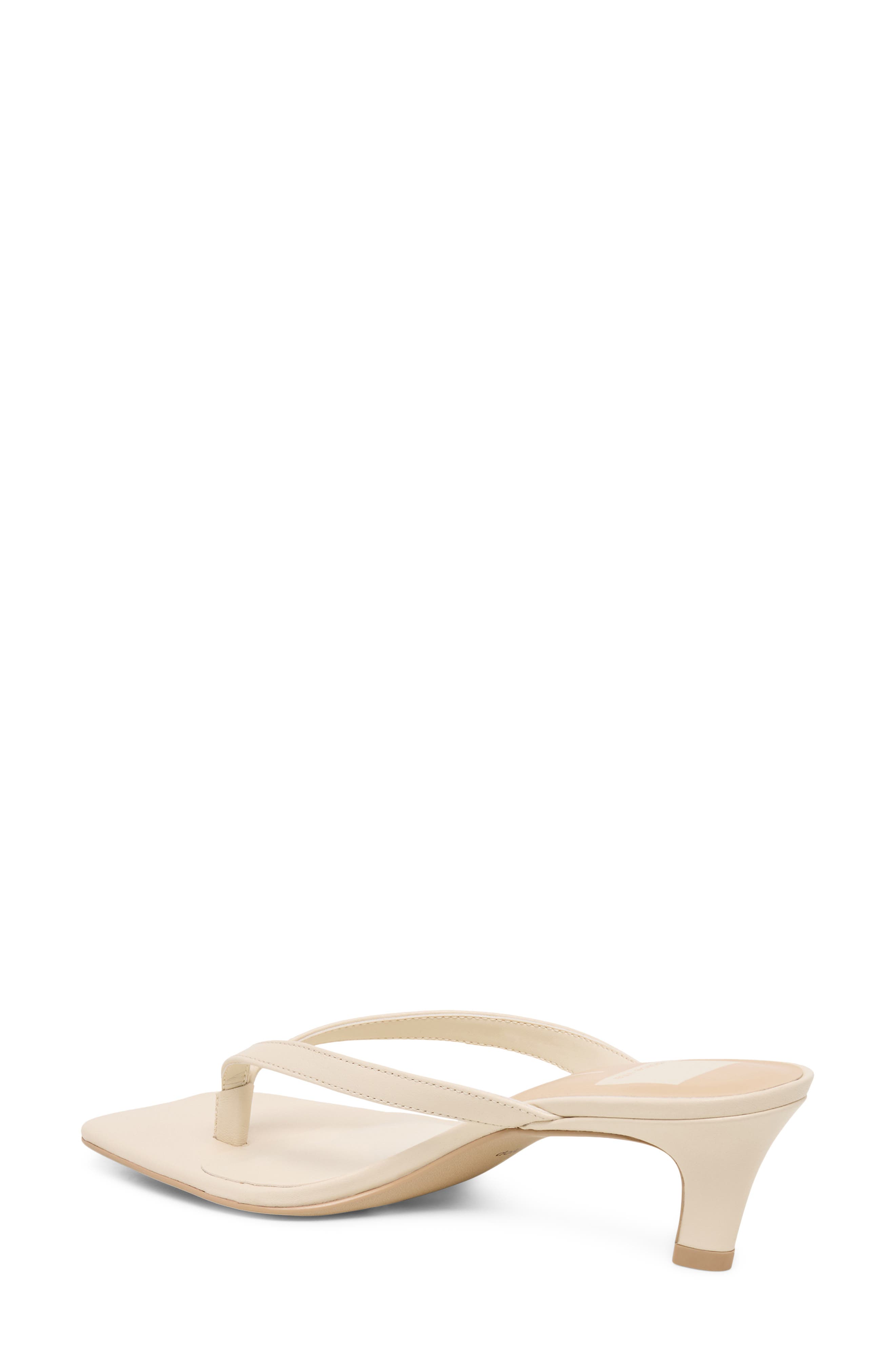 Dolce Vita Ramia Kitten Heel Flip Flop, Alternate, color, Bone Leather