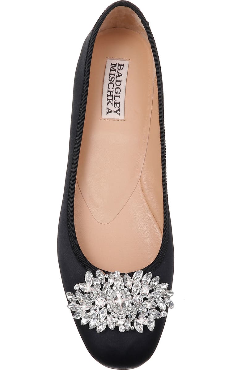 Badgley Mischka Collection Badgley Mischka Pippa Crystal Foldable Flat, Alternate, color,