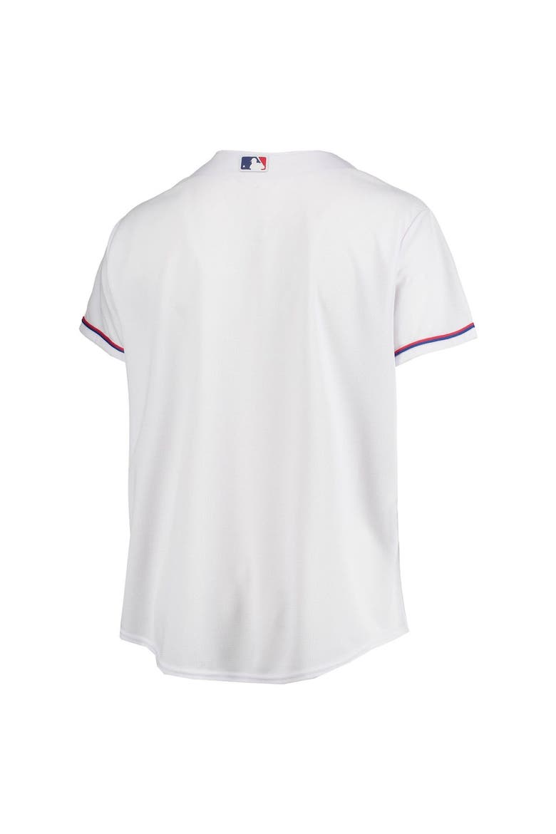 Women's Majestic White Texas Rangers Plus Size Home Replica Team Jersey, Main, color, WHITE