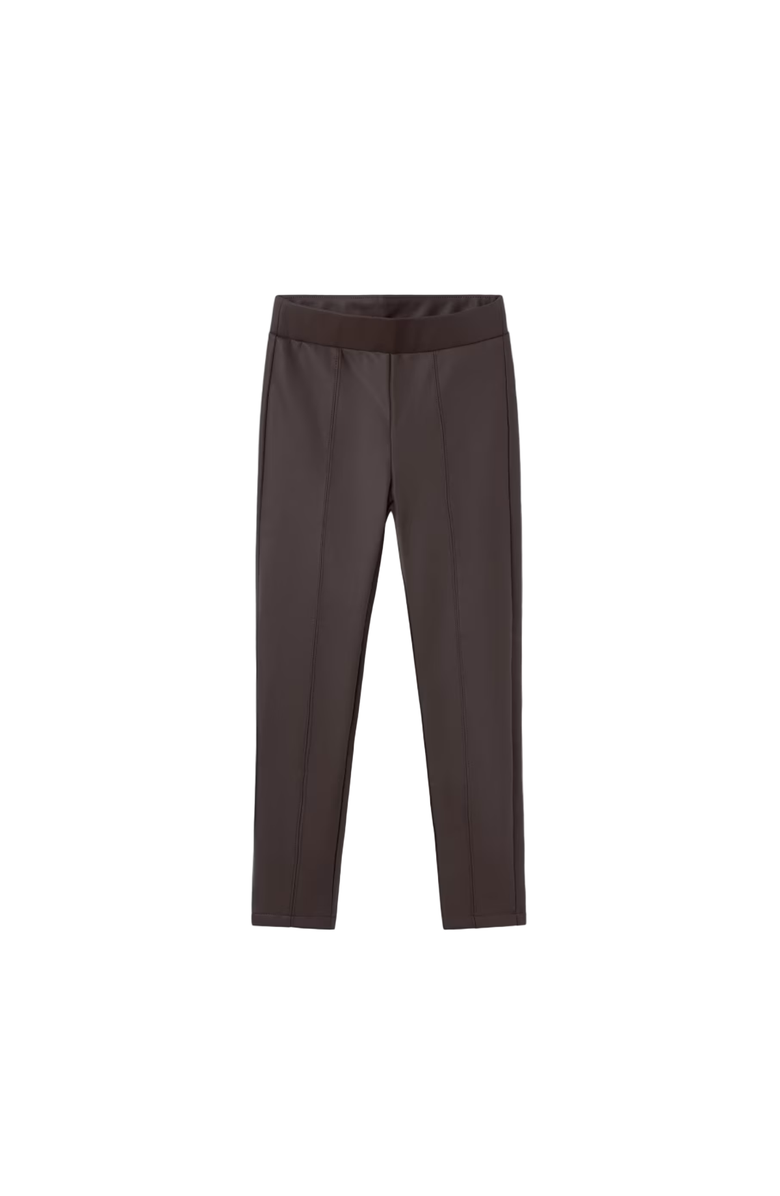 Mayoral Faux Leather Leggings, Main, color, Chocolate