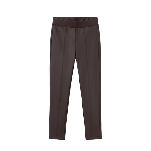 Mayoral Leather-effect Leggings In Brown