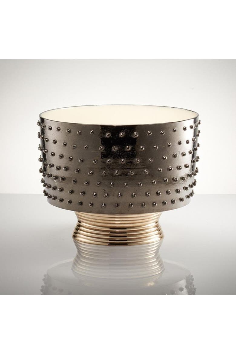 Djembe High Round Bowl, Main, color, Bronze